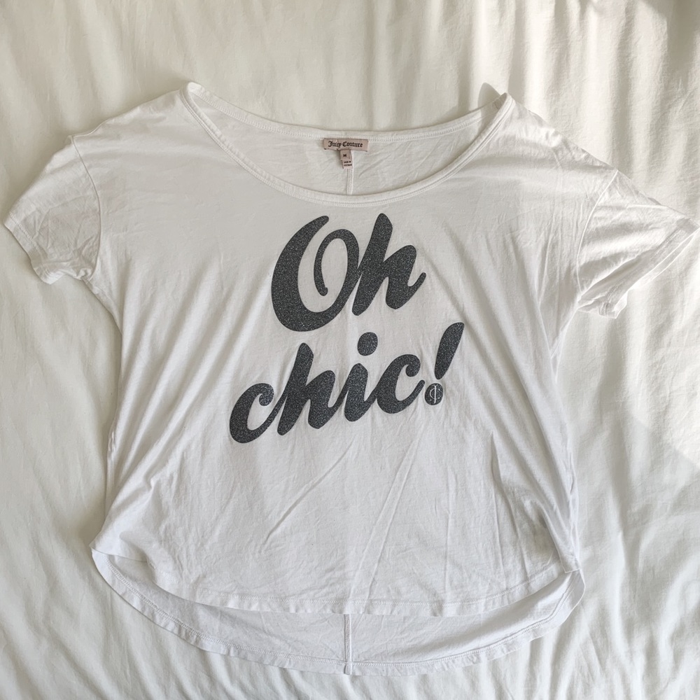 juicy couture glittered oh chic tee